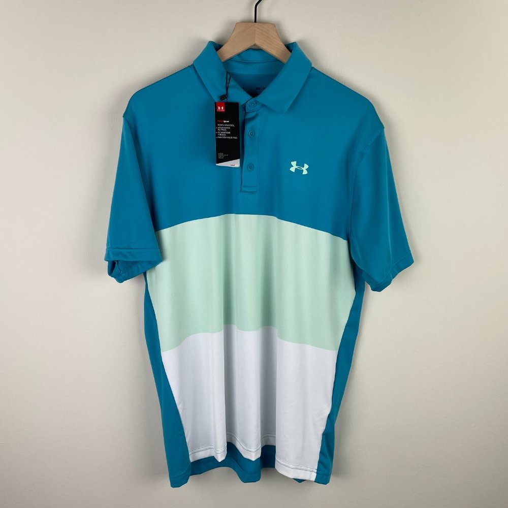 Under Armour Lightweight Golf Polo Colorblock M